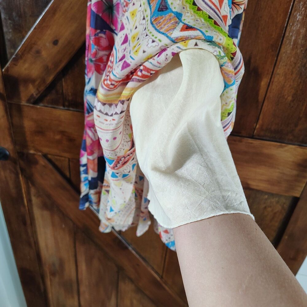 Johnny Was Womens Boho Patchwork Floral Dress Size S Colorful Festival - Picture 10 of 12